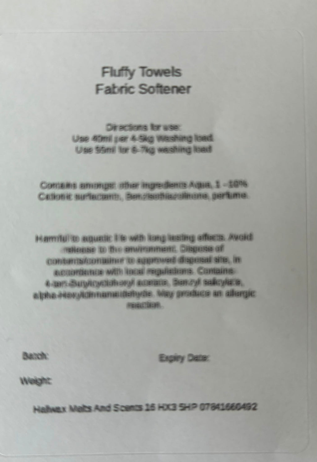 Fabric Softener Conditioner
