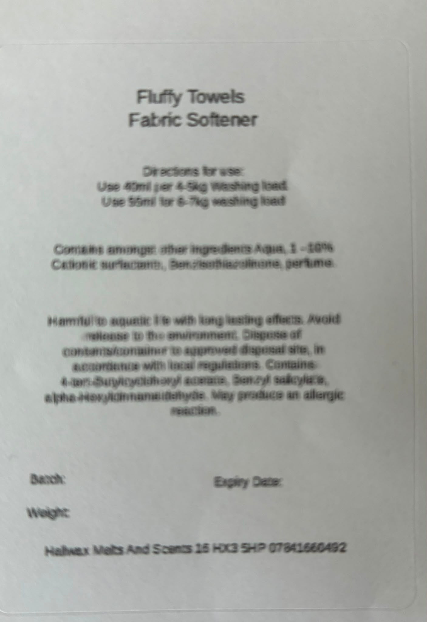 Fabric Softener Conditioner