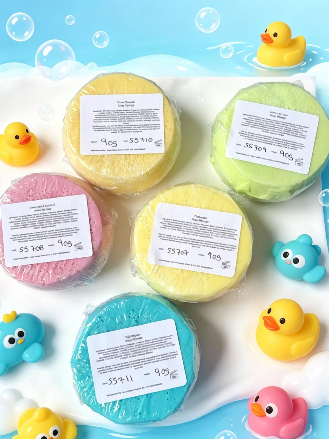 Kids Scented Soap Sponges