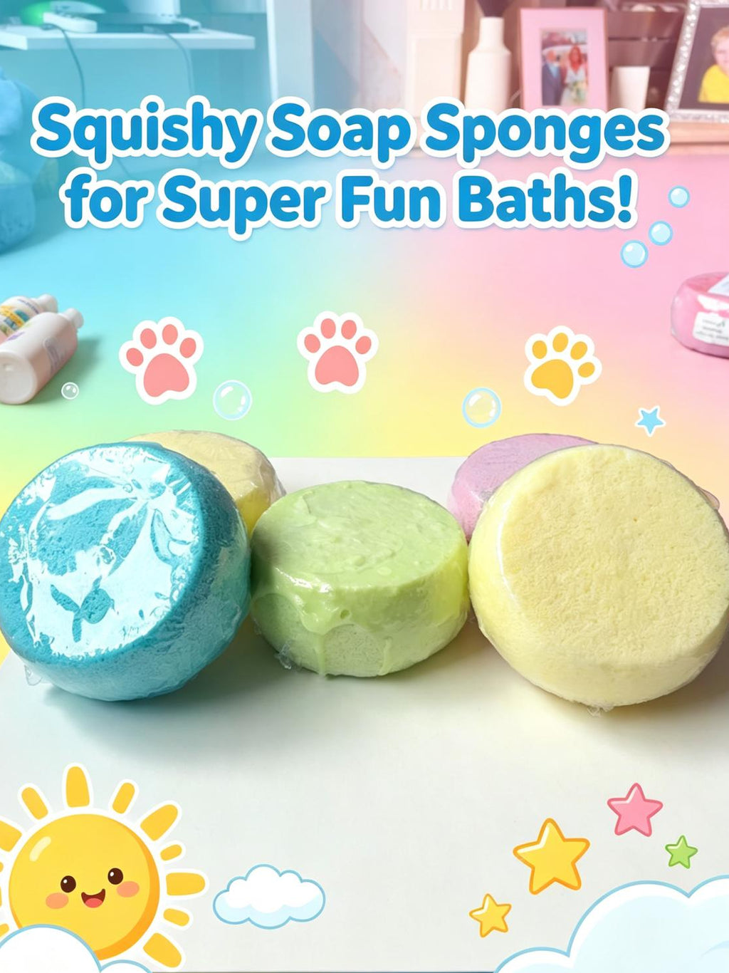 Kids Scented Soap Sponges
