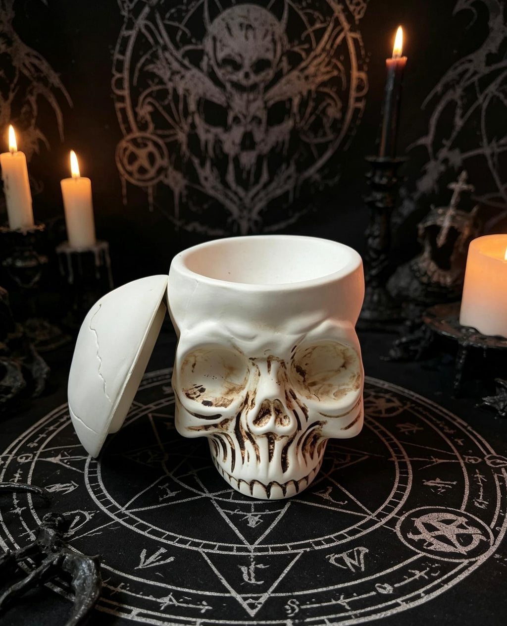 Skull Oil Burner & Wax Melt Warmer
