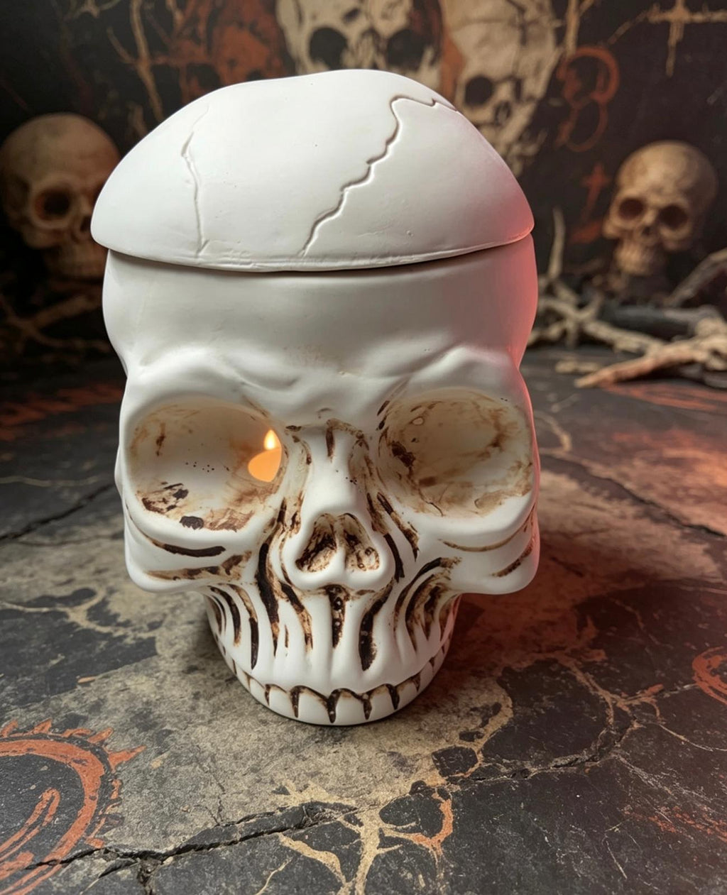 Skull Oil Burner & Wax Melt Warmer