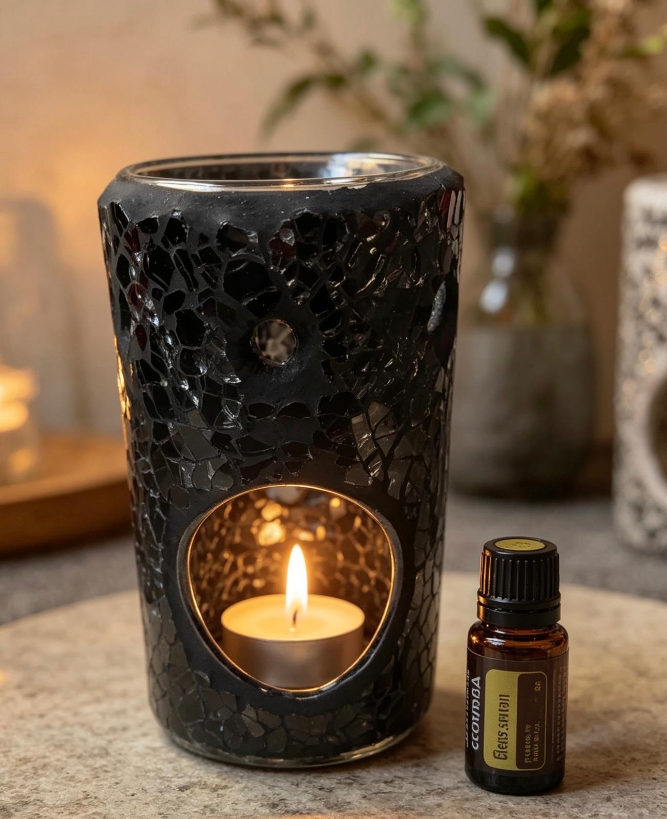 Crackle Oil Burner & Wax Melt Warmer
