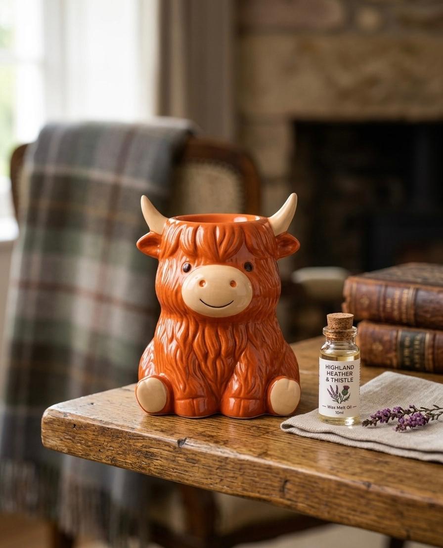 Highland Cow Oil Burner & Wax Melt Warmer