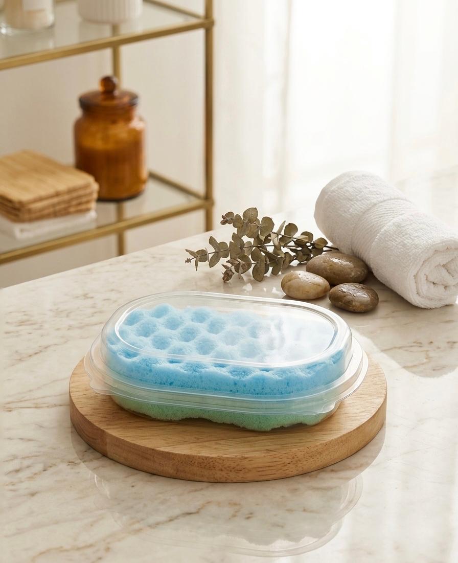 Soap Sponge Clamshell