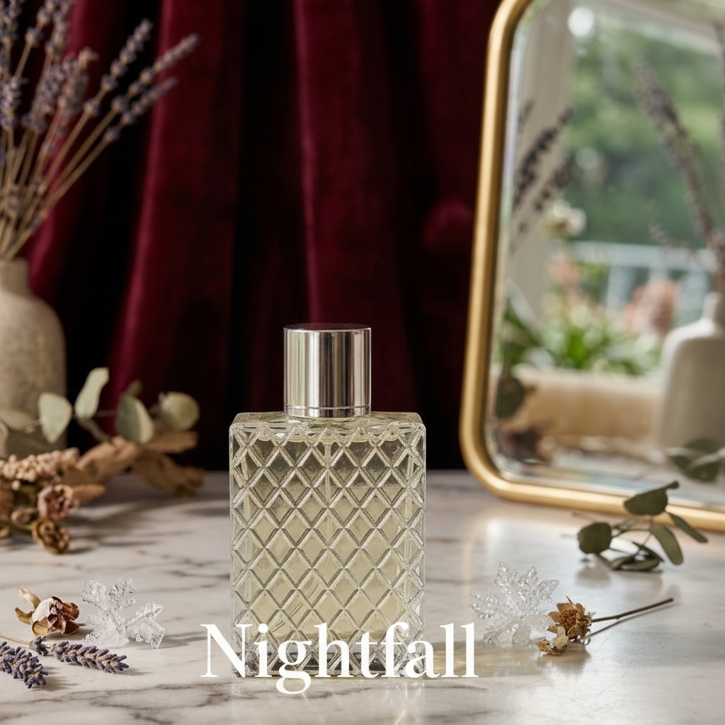 Nightfall men's body fragrance oil by Haliwax