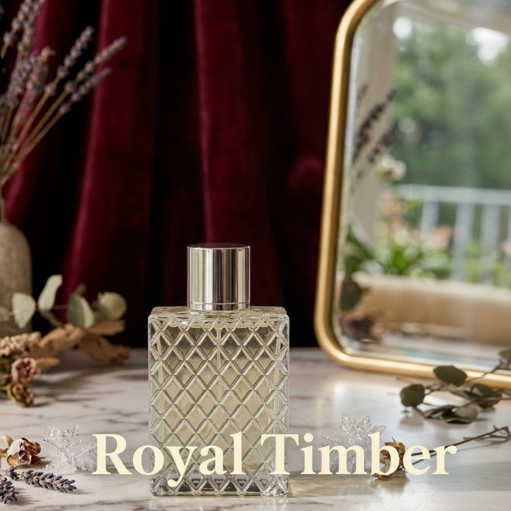 Royal Timber men's body fragrance oil by Haliwax